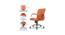 Aadi Leatherette Swivel Study Chair in Brown Colour (Brown) by Urban Ladder - Design 1 Side View - 658017