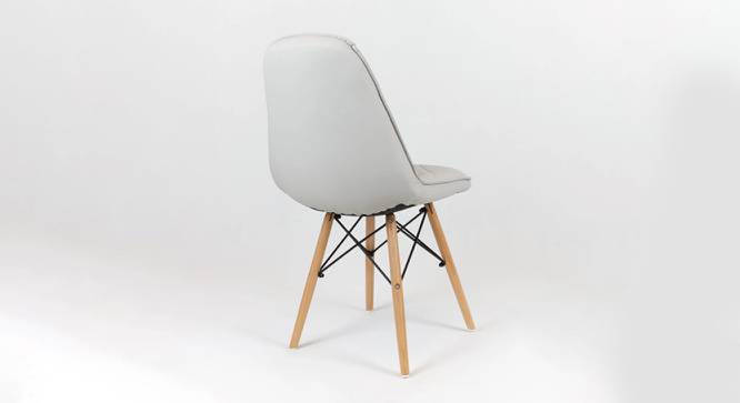 Toby Leatherette Swivel Study Chair in Grey Colour (Grey) by Urban Ladder - Design 1 Side View - 658021