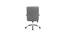 Landyn Leatherette Swivel Study Chair in Grey Colour (Grey) by Urban Ladder - Design 1 Side View - 658027