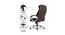 Evah Leatherette Swivel Study Chair in Brown Colour (Brown) by Urban Ladder - Design 1 Side View - 658029