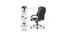 Adan Leatherette Swivel Study Chair in Brown Colour (Brown) by Urban Ladder - Design 1 Side View - 658031