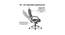 Adan Leatherette Swivel Study Chair in Brown Colour (Brown) by Urban Ladder - Rear View Design 1 - 658048