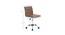 Kaycee Leatherette Swivel Study Chair in Brown Colour (Brown) by Urban Ladder - Design 1 Dimension - 658059