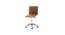 Jason Leatherette Swivel Study Chair in Brown Colour (Brown) by Urban Ladder - Front View Design 1 - 658064