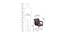 Pervina Leatherette Swivel Study Chair in Brown Colour (Brown) by Urban Ladder - Design 1 Dimension - 658069