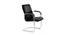 Anne Leatherette Swivel Study Chair in Black Colour (Black) by Urban Ladder - Front View Design 1 - 658079