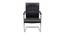 Trueman Leatherette Swivel Study Chair in Black Colour (Black) by Urban Ladder - Front View Design 1 - 658082