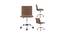 Kaycee Leatherette Swivel Study Chair in Brown Colour (Brown) by Urban Ladder - Cross View Design 1 - 658089