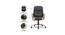 Chat Leatherette Swivel Study Chair in Black Colour (Black) by Urban Ladder - Cross View Design 1 - 658093