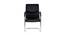 Anne Leatherette Swivel Study Chair in Black Colour (Black) by Urban Ladder - Cross View Design 1 - 658099