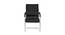 Angelina Leatherette Swivel Study Chair in Black Colour (Black) by Urban Ladder - Cross View Design 1 - 658100