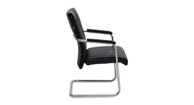 Trueman Leatherette Swivel Study Chair in Black Colour (Black) by Urban Ladder - Cross View Design 1 - 658102