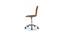 Jason Leatherette Swivel Study Chair in Brown Colour (Brown) by Urban Ladder - Design 1 Side View - 658106