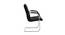 Anne Leatherette Swivel Study Chair in Black Colour (Black) by Urban Ladder - Design 1 Side View - 658116
