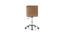 Jason Leatherette Swivel Study Chair in Brown Colour (Brown) by Urban Ladder - Design 1 Side View - 658123