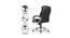 Pluto Leatherette Swivel Study Chair in Black Colour (Black) by Urban Ladder - Design 1 Side View - 658125