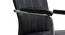 Trueman Leatherette Swivel Study Chair in Black Colour (Black) by Urban Ladder - Design 1 Side View - 658138