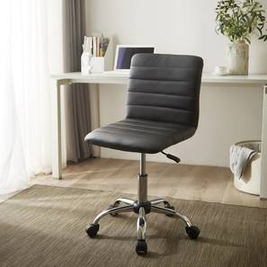 Study In Sangareddy Design Feleena Leatherette Study Chair in Black Colour