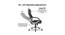 Pluto Leatherette Swivel Study Chair in Black Colour (Black) by Urban Ladder - Rear View Design 1 - 658146