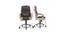 Chat Leatherette Swivel Study Chair in Black Colour (Black) by Urban Ladder - Design 1 Dimension - 658161