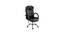 Fenna Leatherette Swivel Study Chair in Black Colour (Black) by Urban Ladder - Front View Design 1 - 658175