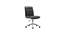 Rawtenstall Leatherette Swivel Study Chair in Black Colour (Black) by Urban Ladder - Front View Design 1 - 658179