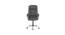 Buttam Leatherette Swivel Study Chair in Black Colour (Black) by Urban Ladder - Cross View Design 1 - 658187