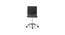 Feleena Leatherette Swivel Study Chair in Black Colour (Black) by Urban Ladder - Cross View Design 1 - 658188