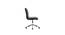 Rawtenstall Leatherette Swivel Study Chair in Black Colour (Black) by Urban Ladder - Cross View Design 1 - 658196