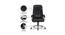 Adan Leatherette Swivel Study Chair in Black Colour (Black) by Urban Ladder - Cross View Design 1 - 658198