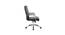 Landyn Leatherette Swivel Study Chair in Black Colour (Black) by Urban Ladder - Design 1 Side View - 658210
