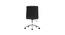Rawtenstall Leatherette Swivel Study Chair in Black Colour (Black) by Urban Ladder - Design 1 Side View - 658212
