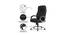 Adan Leatherette Swivel Study Chair in Black Colour (Black) by Urban Ladder - Design 1 Side View - 658214