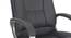 Buttam Leatherette Swivel Study Chair in Black Colour (Black) by Urban Ladder - Design 1 Side View - 658230