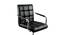 Mason Leatherette Swivel Study Chair in Black Colour (Black) by Urban Ladder - Design 1 Side View - 658240