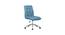 Feleena Fabric Swivel Study Chair in Blue Colour (Blue) by Urban Ladder - Front View Design 1 - 658243