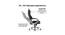 Adan Leatherette Swivel Study Chair in Black Colour (Black) by Urban Ladder - Rear View Design 1 - 658255
