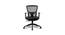 Vance Net Swivel Study Chair in Black Colour (Black) by Urban Ladder - Front View Design 1 - 658259