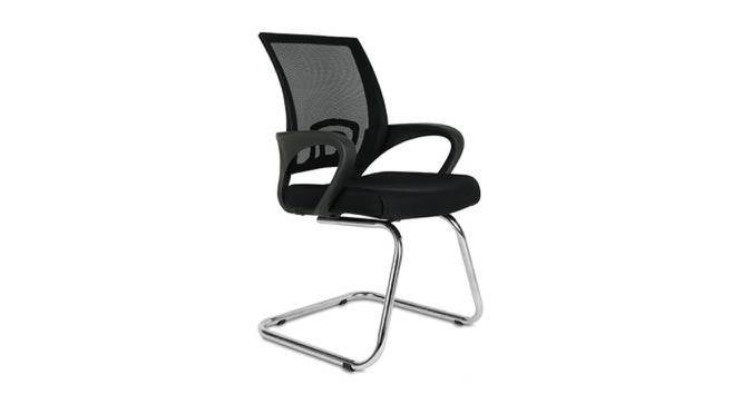 Flenderson Net Swivel Study Chair in Black Colour (Black) by Urban Ladder - Front View Design 1 - 658260