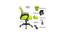 Task Net Swivel Study Chair in Green Colour (Green) by Urban Ladder - Cross View Design 1 - 658267
