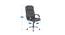 Buttam Leatherette Swivel Study Chair in Black Colour (Black) by Urban Ladder - Design 1 Dimension - 658268