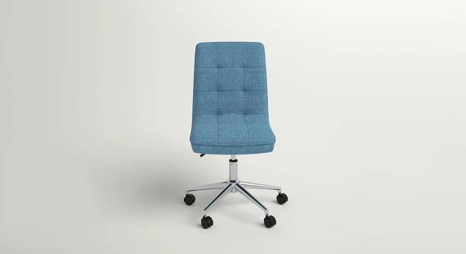 Feleena Fabric Swivel Study Chair in Blue Colour (Blue) by Urban Ladder - Cross View Design 1 - 658269