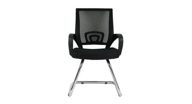 Flenderson Net Swivel Study Chair in Black Colour (Black) by Urban Ladder - Cross View Design 1 - 658289