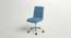 Feleena Fabric Swivel Study Chair in Blue Colour (Blue) by Urban Ladder - Design 1 Side View - 658293
