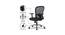 Corey Net Swivel Study Chair in Black Colour (Black) by Urban Ladder - Design 1 Side View - 658297