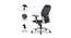 Zen Net Swivel Study Chair in Black Colour (Black) by Urban Ladder - Design 1 Side View - 658302