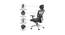 Corre Net Swivel Study Chair in Black Colour (Black) by Urban Ladder - Design 1 Side View - 658308