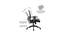 Vance Net Swivel Study Chair in Black Colour (Black) by Urban Ladder - Design 1 Side View - 658318
