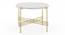 Maria Round Terrazoo Coffee Table in Brass Finish (Brass Finish) by Urban Ladder - Close View - 