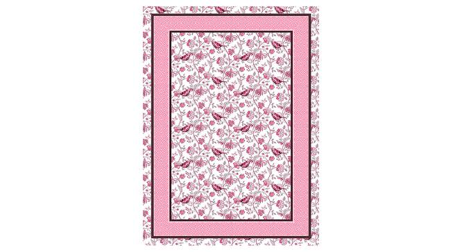 Matilda Pink Abstract Fabric Single Size Dohar (Pink, Single Size) by Urban Ladder - Design 1 Side View - 660380